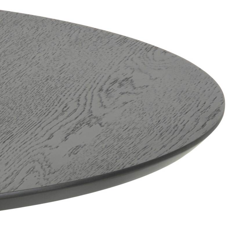 Tavolo da pranzo rotondo impiallacciato rovere Ø 105 cm