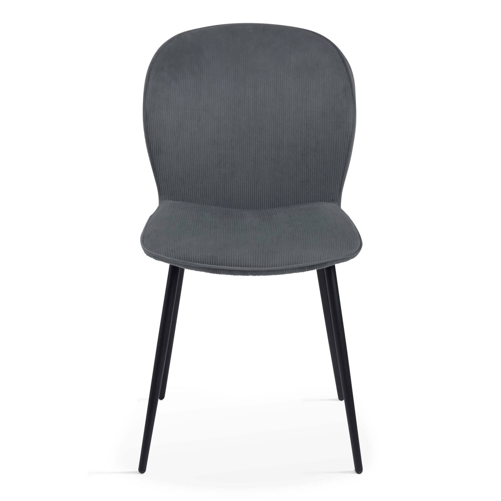 Set di 2 sedie in velluto a coste Set di 2 sedie in velluto a coste