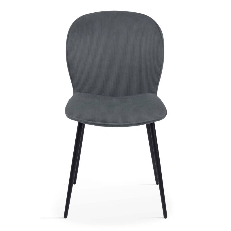 Set di 2 sedie in velluto a coste