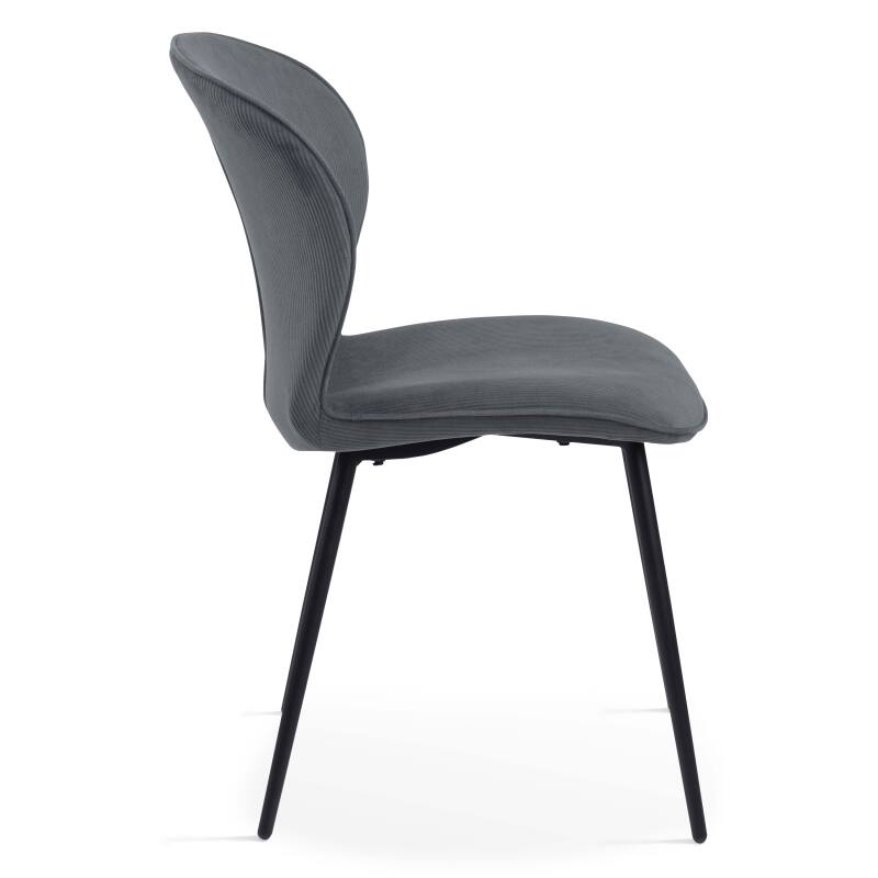 Set di 2 sedie in velluto a coste