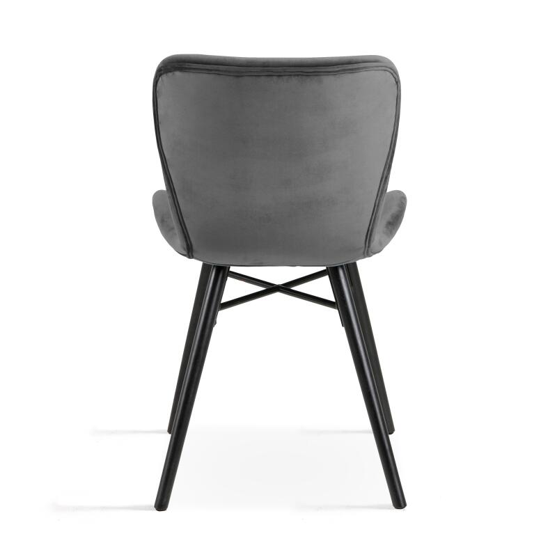 Set di 2 sedie in velluto a coste