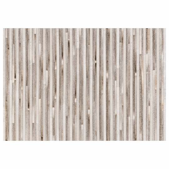 Tappeto rettangolare patchwork effetto vacchetta a pelo corto