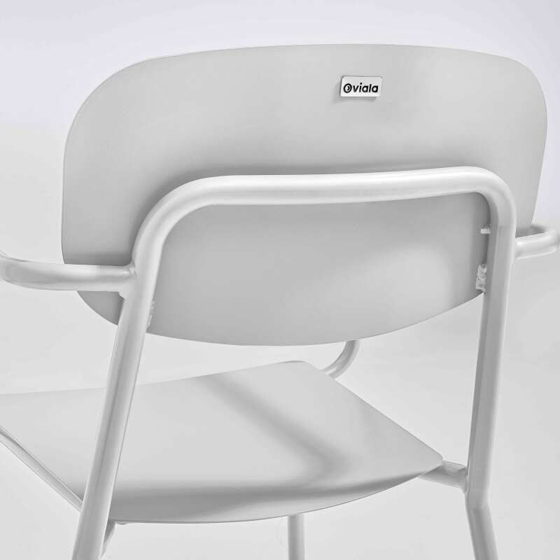 Sedia da giardino in alluminio con braccioli