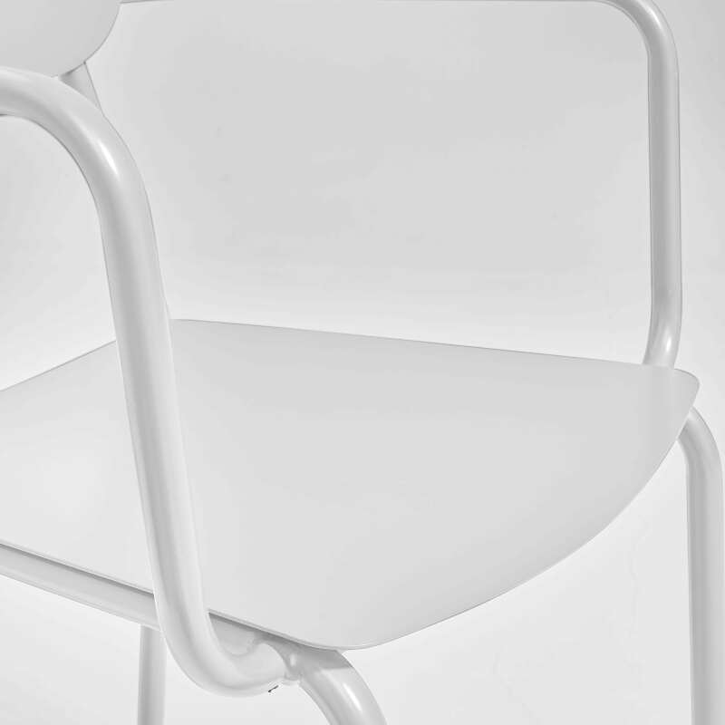 Sedia da giardino in alluminio con braccioli