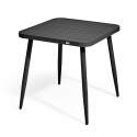 Tavolo da giardino quadrato (75 x 75 x 76 cm) in alluminio