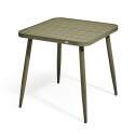 Tavolo da giardino quadrato (75 x 75 x 76 cm) in alluminio