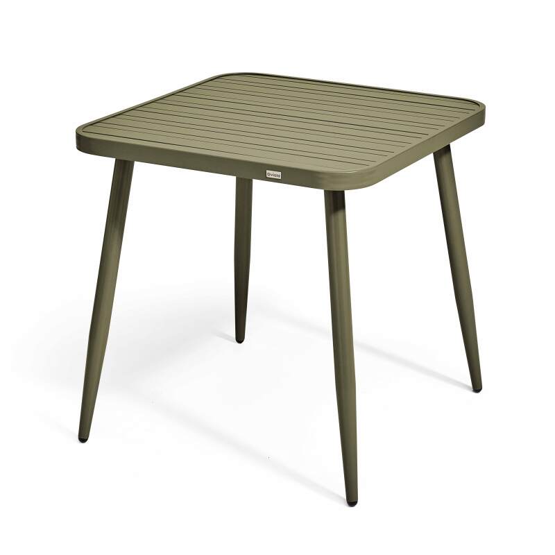 Tavolo da giardino quadrato (75 x 75 x 76 cm) in alluminio
