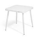 Tavolo da giardino quadrato (75 x 75 x 76 cm) in alluminio
