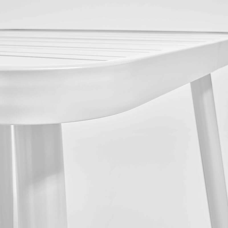 Tavolo da giardino quadrato (75 x 75 x 76 cm) in alluminio (3/5)