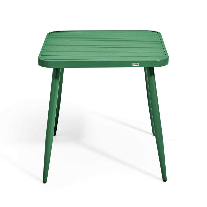 Tavolo da giardino quadrato (75 x 75 x 76 cm) in alluminio