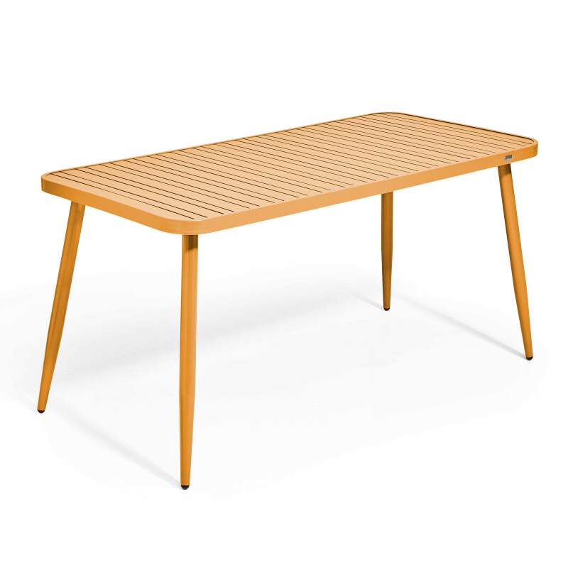 Tavolo da giardino rettangolare (150 x 75 x 75 cm) in alluminio