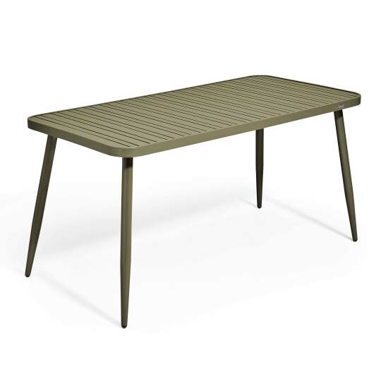 Tavolo da giardino in alluminio per 4 persone 150x75 cm | Oviala