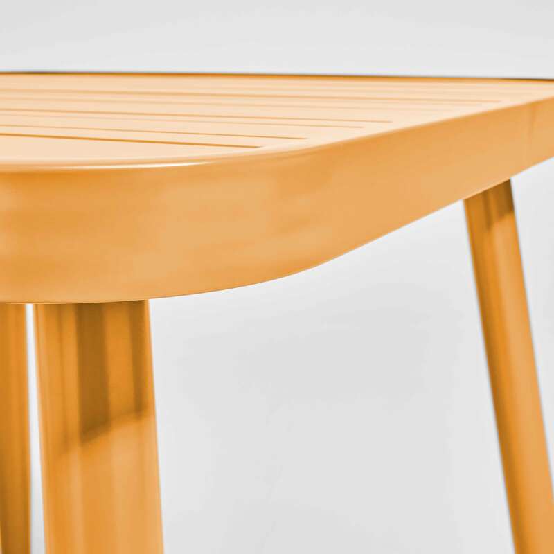 Tavolo da giardino rettangolare (150 x 75 x 75 cm) in alluminio (3/6)