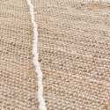 Tappeto rettangolare in iuta naturale con motivo a rombi intrecciato a mano a pelo corto