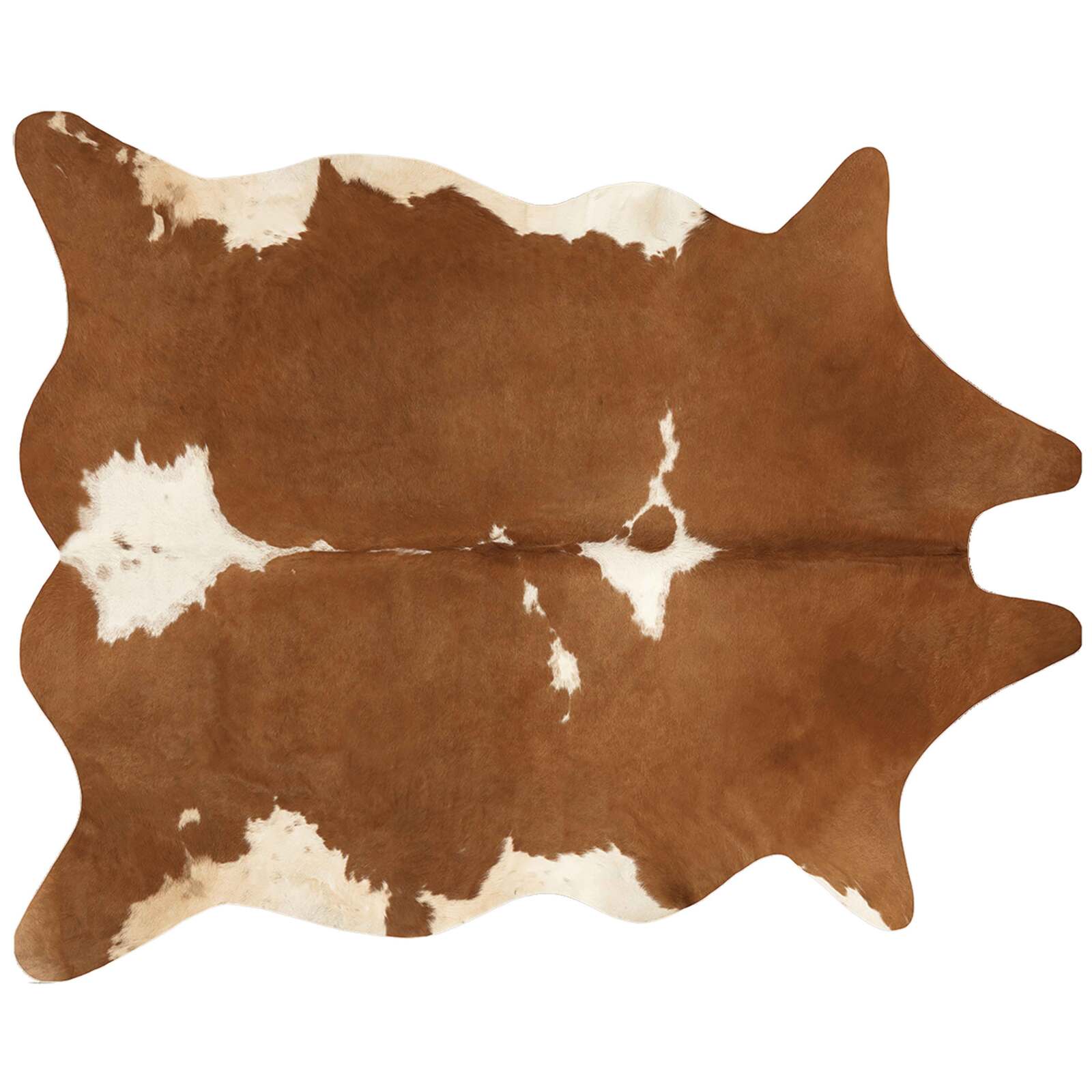 Tappeto in finta pelle di vacchetta 155 x 190 cm