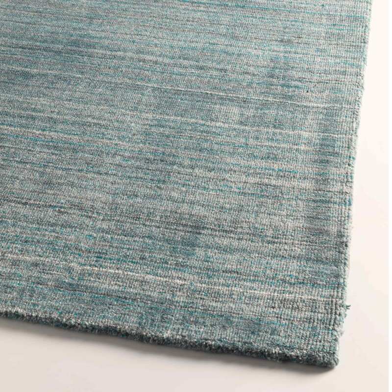 Tappeto rettangolare a pelo corto in ciniglia stampata sfumata