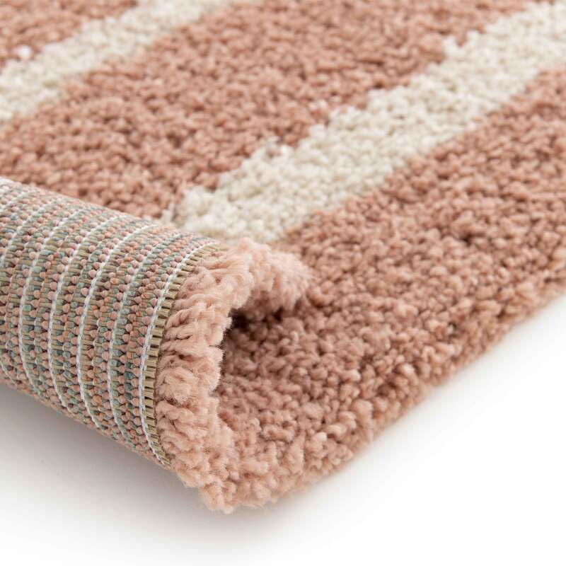 Tappeto rettangolare, motivo arcobaleno, pelo lungo