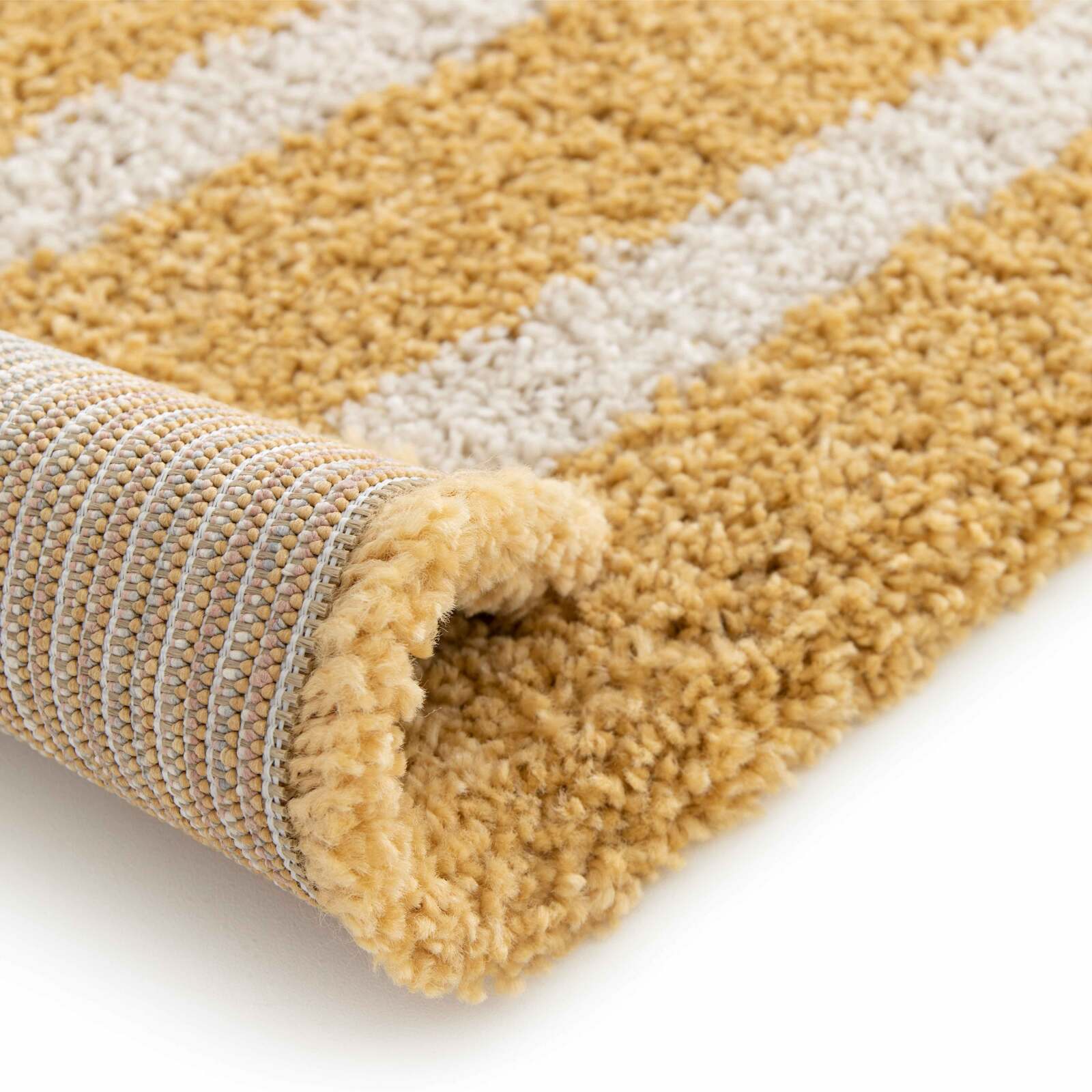 Tappeto rettangolare, motivo arcobaleno, pelo lungo