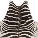 Tappeto imitazione pelle di zebra 155 x 190 cm