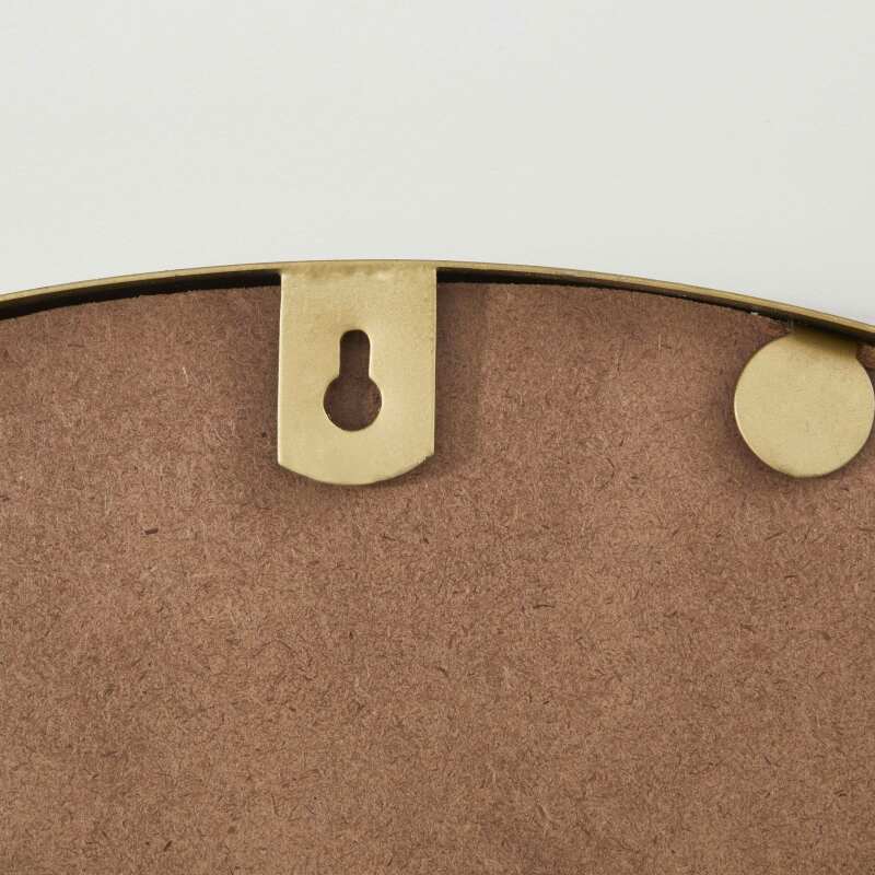 Specchio con dettaglio in metallo smaltato