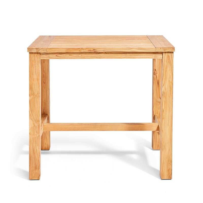 Tavolo alto in massello di teak riciclato