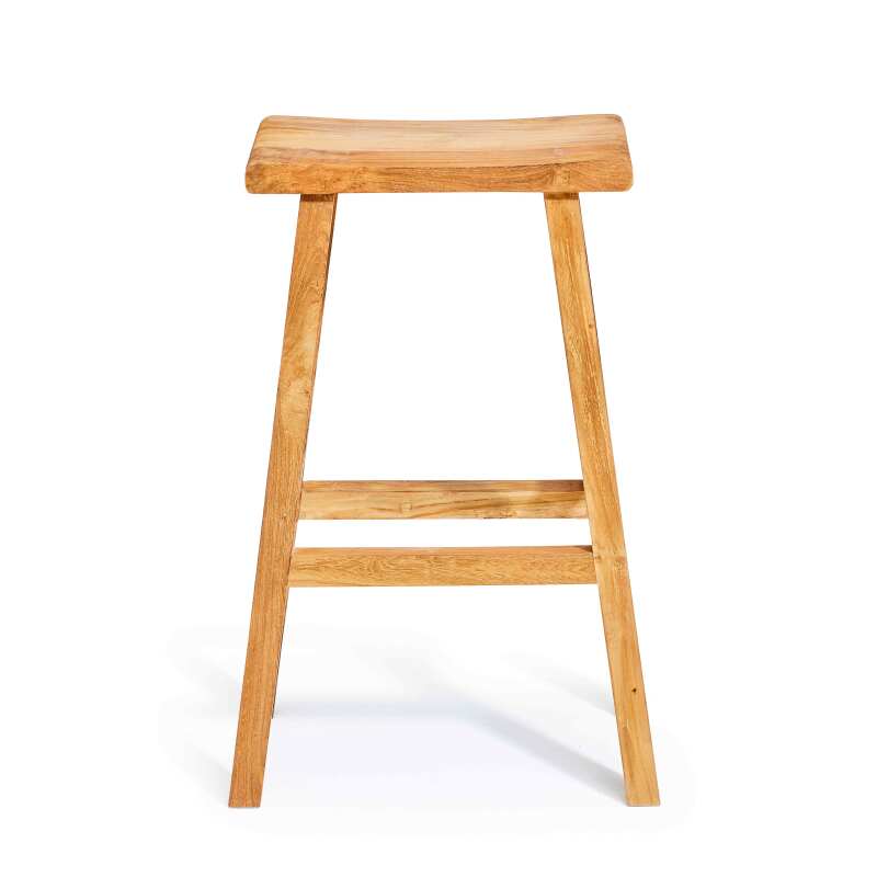 Sgabello da bar in teak riciclato FSC®