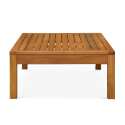 Tavolina da salotto da giardino in legno di eucalipto FSC® 80 x 60 x 30 cm
