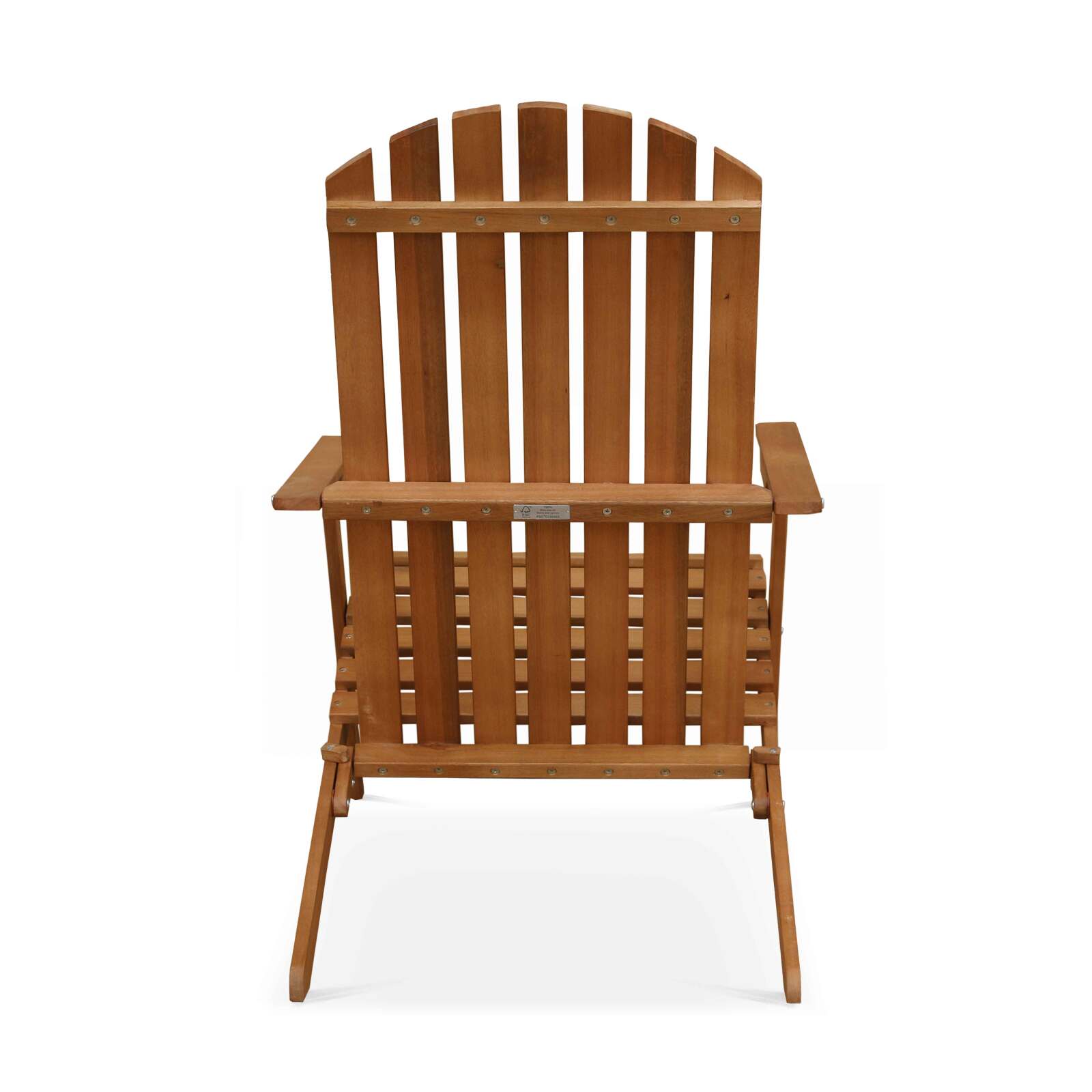 Sedia sdraio reclinabile a 3 posizioni in legno di eucalipto FSC®