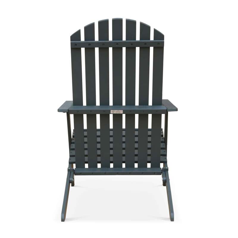 Set di 2 sedie sdraio reclinabili in legno di eucalipto FSC® con 3 posizioni di reclinazione