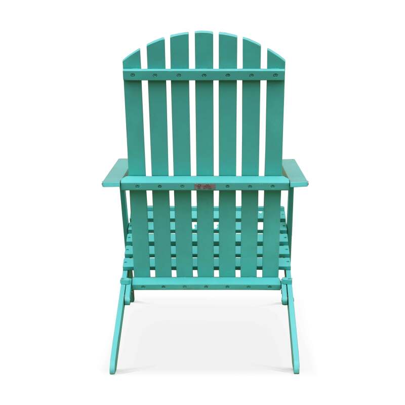 Set di 2 sedie sdraio reclinabili in legno di eucalipto FSC® con 3 posizioni di reclinazione