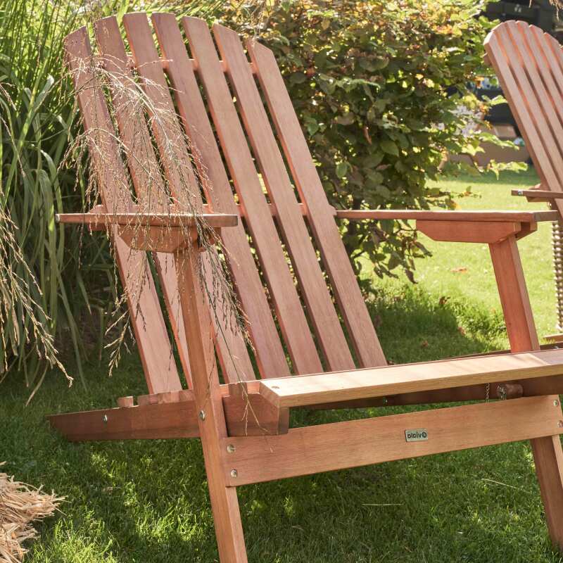 Set di 2 sedie sdraio reclinabili in legno di eucalipto FSC® con 3 posizioni di reclinazione (3/6)