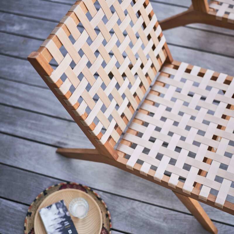 Set di 2 sedie sdraio reclinabili in legno di eucalipto FSC® (5/7)