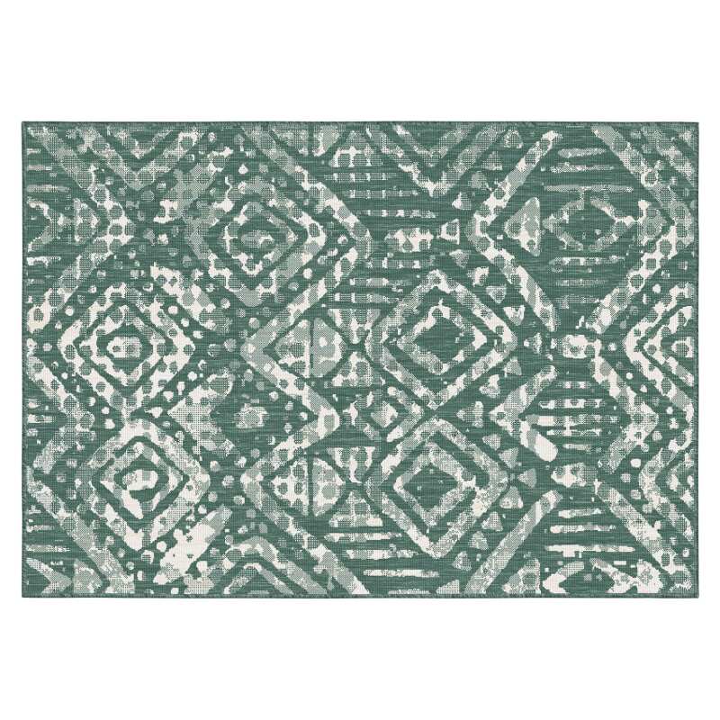 Tappeto rettangolare da esterno reversibile in polipropilene