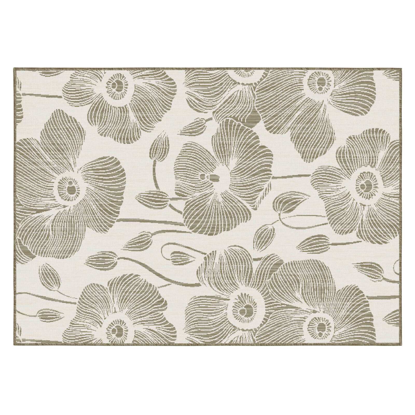 Tappeto rettangolare da esterno reversibile in polipropilene