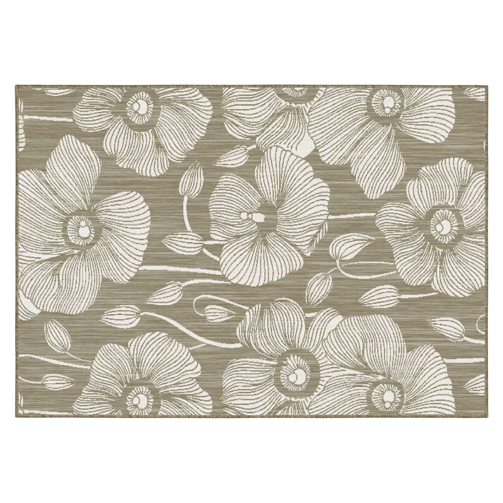 Tappeto rettangolare da esterno reversibile in polipropilene