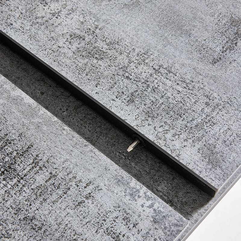 Tavolo da giardino rettangolare allungabile (256/320 x 100 x 76 cm) in alluminio e DPC (5/7)