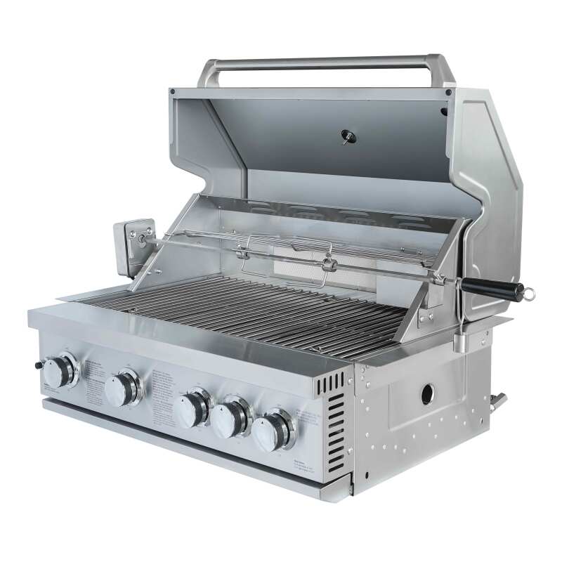 Mobili in acciaio Barbecue a gas 4 + 1 bruciatori per cucina esterna
