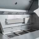 Mobili in acciaio Barbecue a gas 4 + 1 bruciatori per cucina esterna