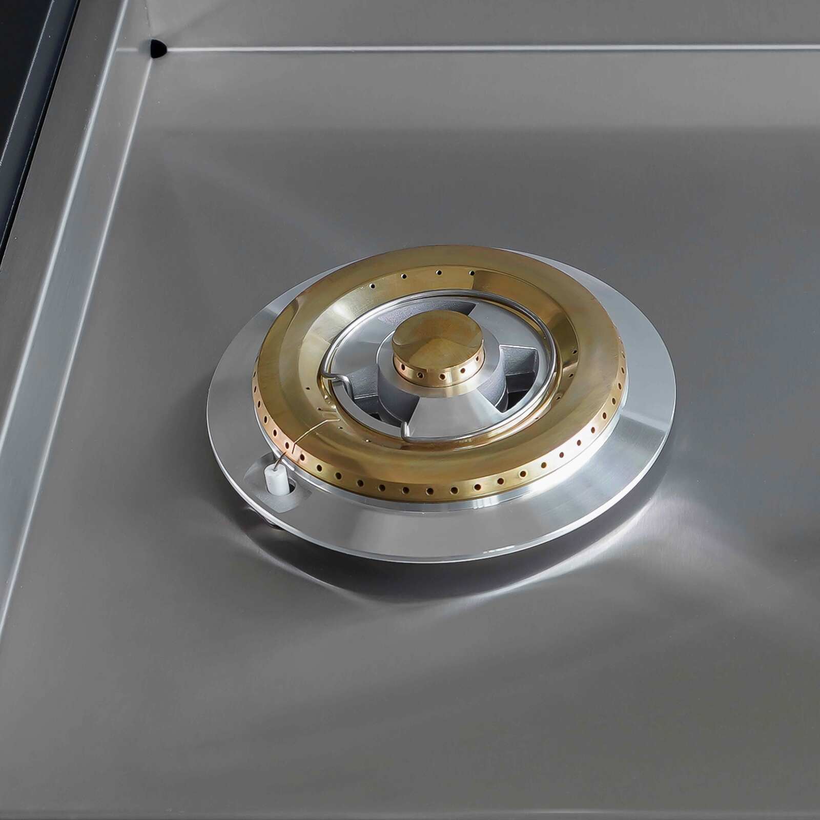 Modulo cucina a gas in acciaio a 2 fuochi per cucine da esterno