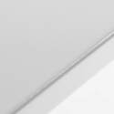 Tavolo da giardino rettangolare 180 x 90 cm e 6 sedie con braccioli in metallo
