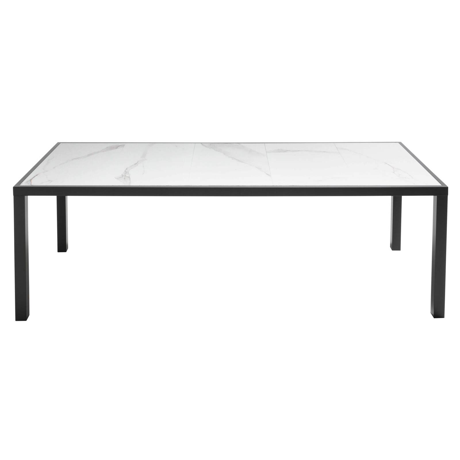 Tavolo da giardino in ceramica effetto marmo (230 x 95 x 74 cm)