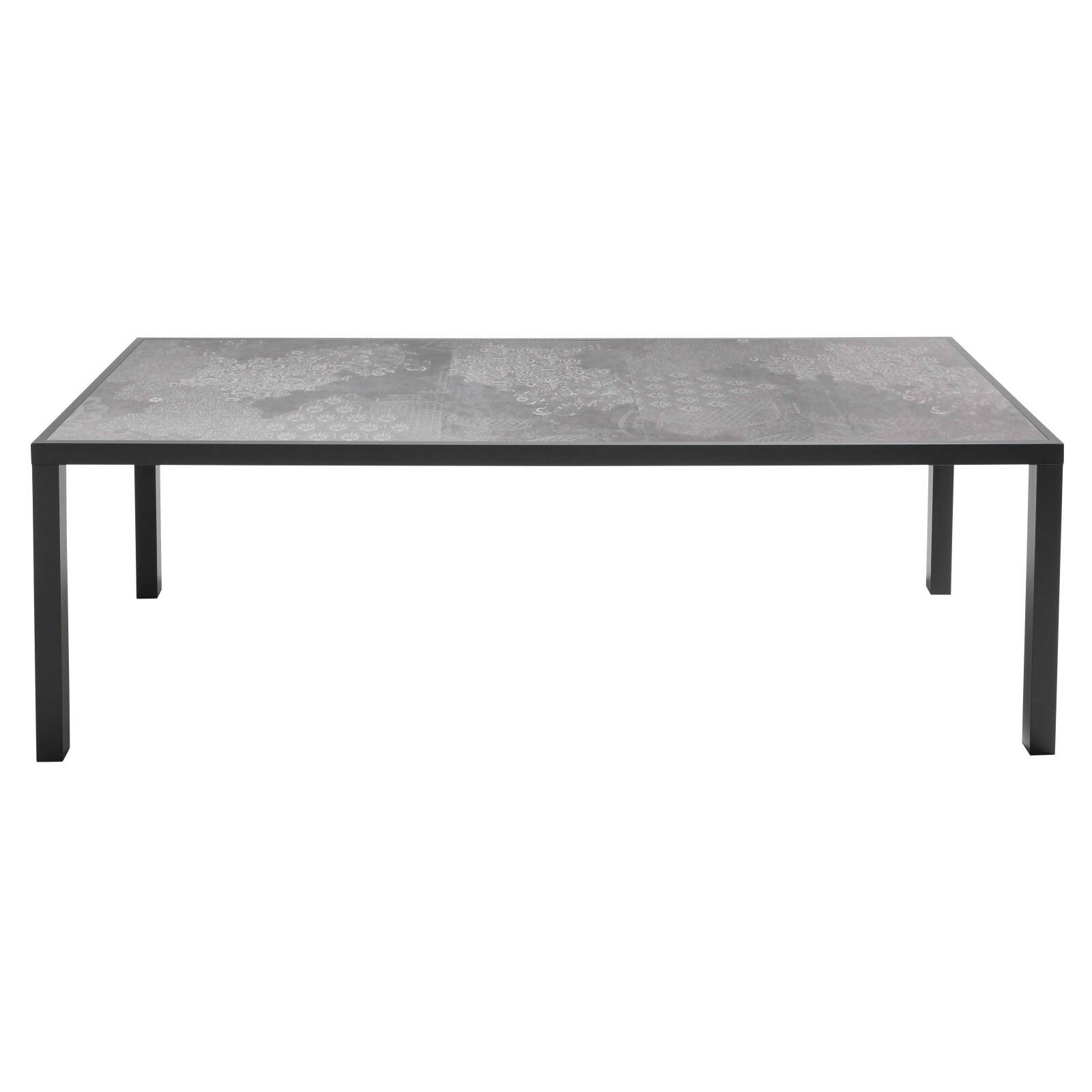 Tavolo da giardino in ceramica effetto francobollo (230 x 95 x 74 cm)