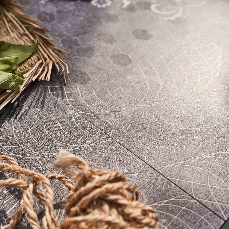 Tavolo da giardino in ceramica effetto francobollo (230 x 95 x 74 cm)