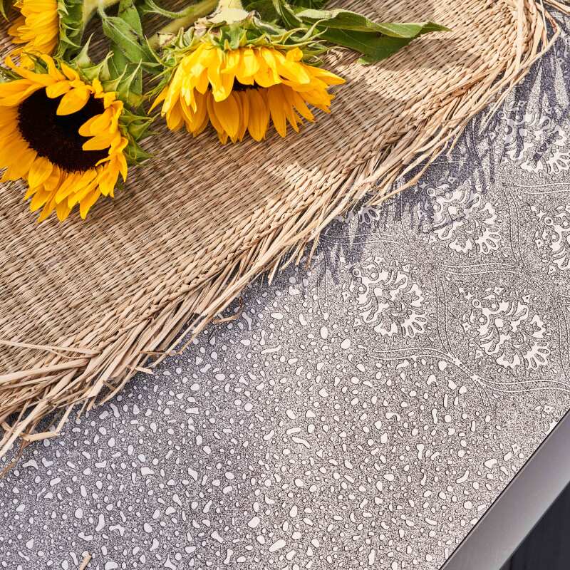 Tavolo da giardino in ceramica effetto francobollo (230 x 95 x 74 cm)