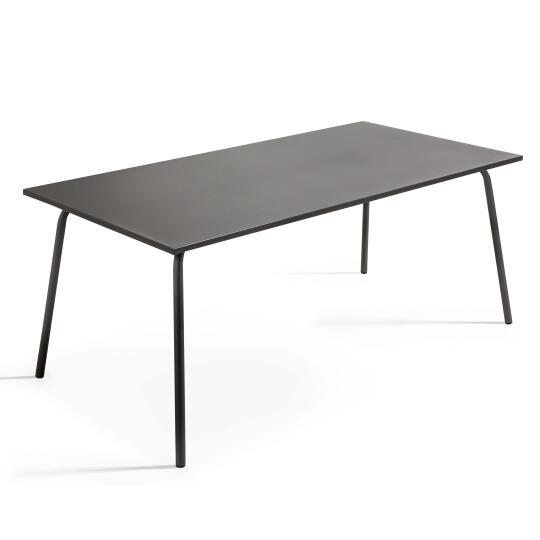 Tavolo da giardino (180 x 90 x 72 cm) in metallo di design