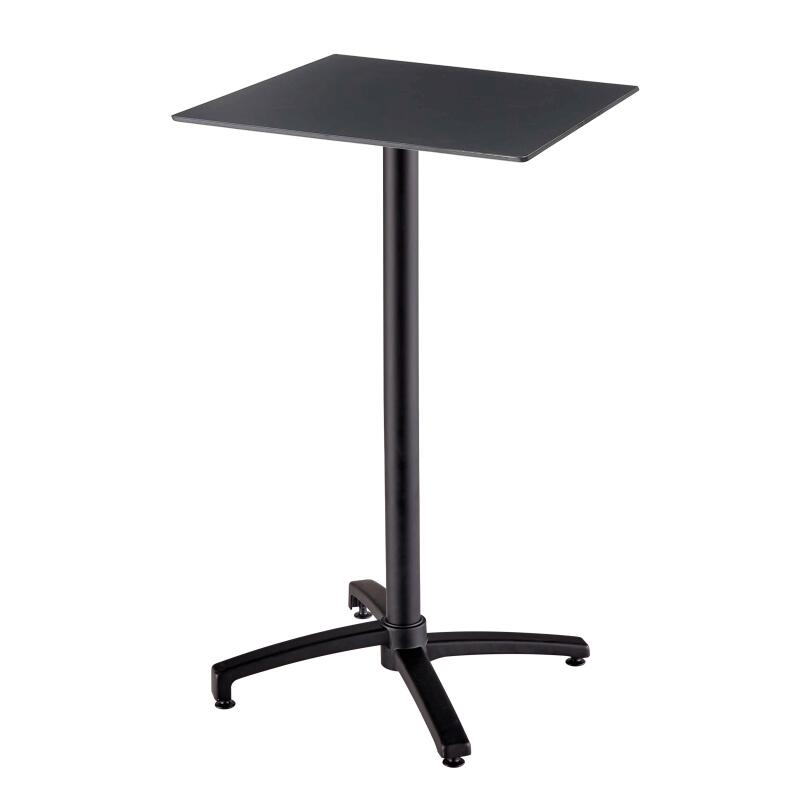 Tavolo alto da giardino quadrato 60 x 60 cm inclinabile in HPL