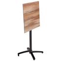 Tavolo alto da giardino quadrato 60 x 60 cm inclinabile in HPL