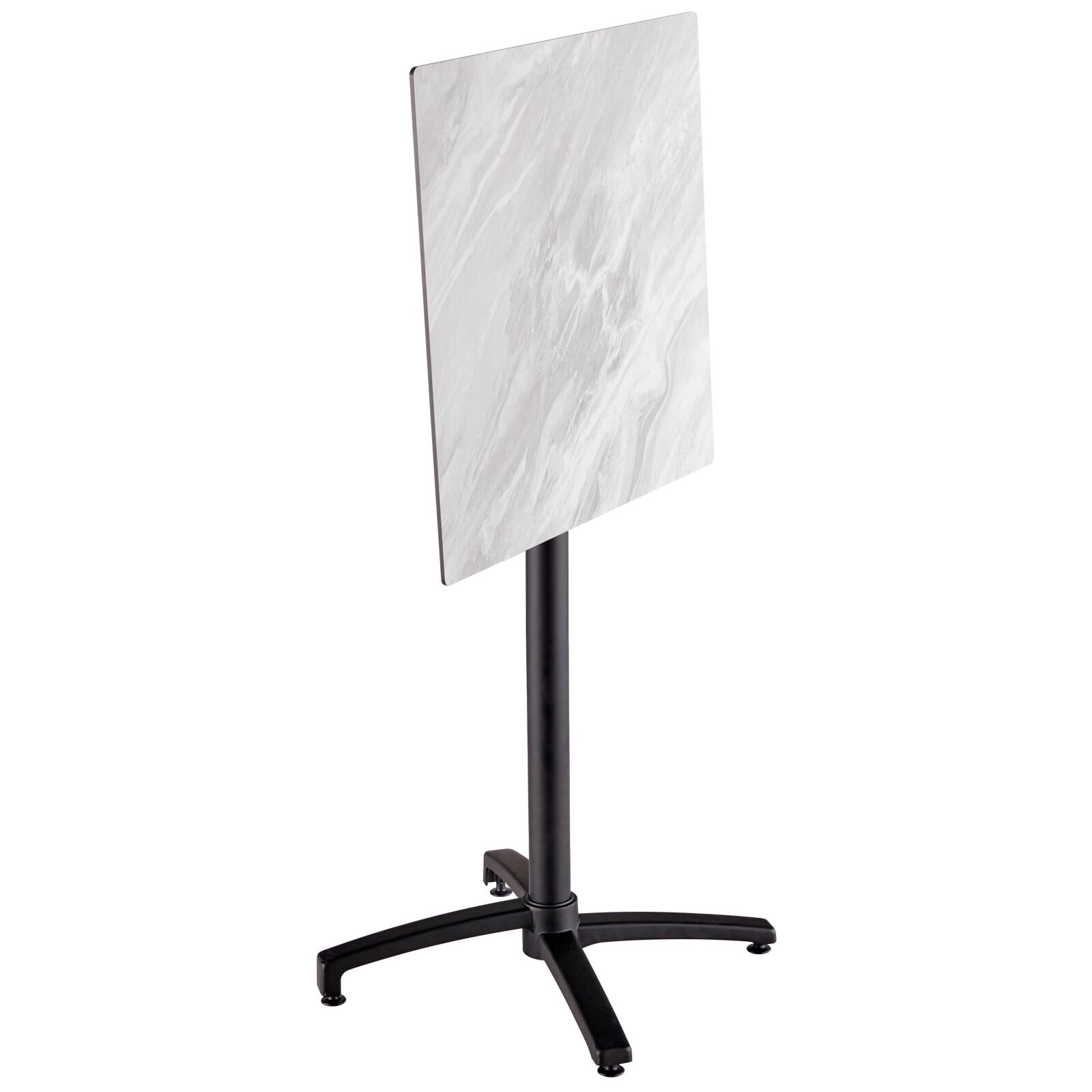 Tavolo alto da giardino quadrato 60 x 60 cm inclinabile in HPL