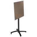Tavolo alto da giardino quadrato 60 x 60 cm inclinabile in HPL