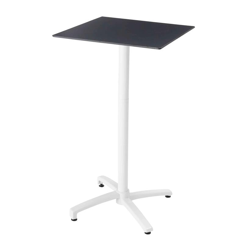 Tavolo alto da giardino quadrato 60 x 60 cm inclinabile in HPL